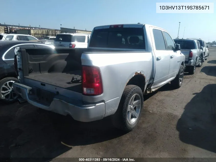 2009 Dodge Ram 1500 Slt/Sport/Trx VIN: 1D3HV13T19S785671 Lot: 40311393