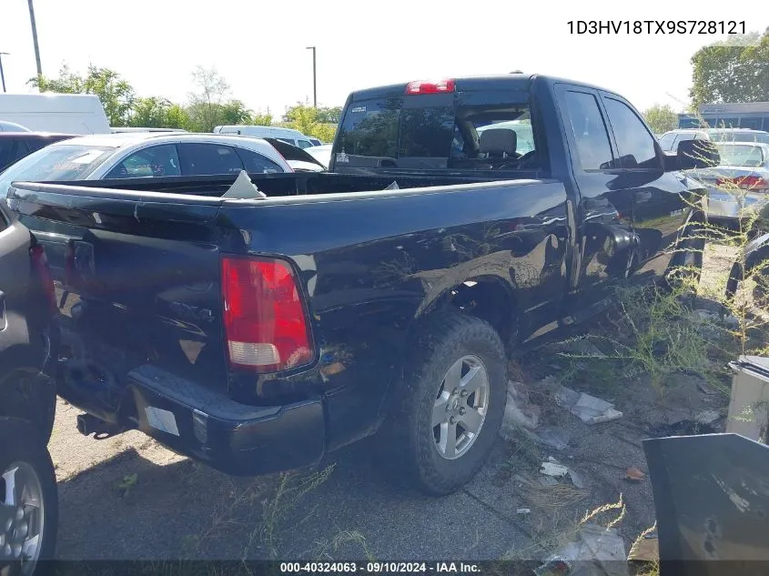 2009 Dodge Ram 1500 Slt/Sport VIN: 1D3HV18TX9S728121 Lot: 40324063