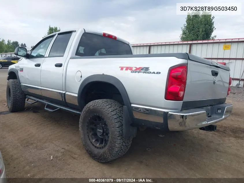 3D7KS28T89G503450 2009 Dodge Ram 2500 St/Sxt