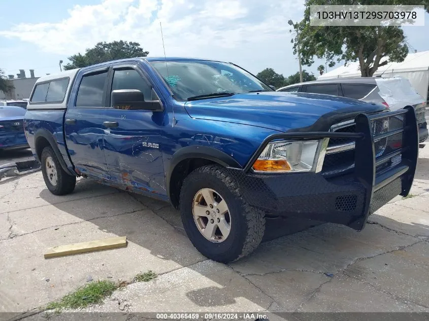 2009 Dodge Ram 1500 Slt/Sport/Trx VIN: 1D3HV13T29S703978 Lot: 40365459