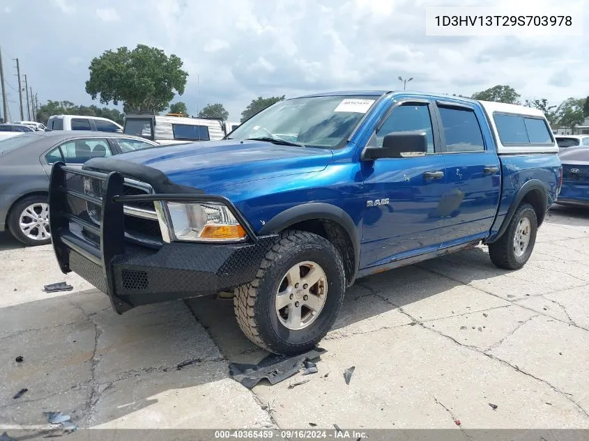 2009 Dodge Ram 1500 Slt/Sport/Trx VIN: 1D3HV13T29S703978 Lot: 40365459