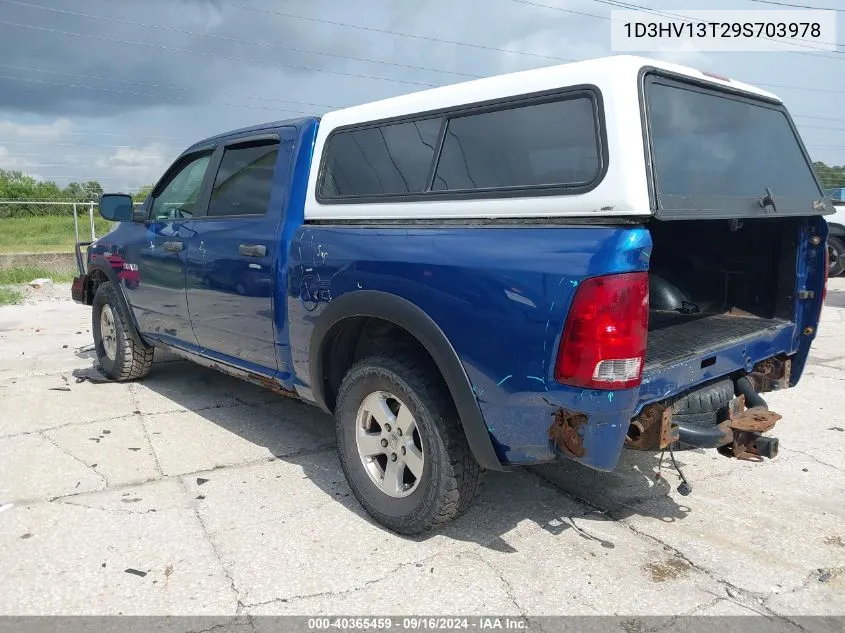 2009 Dodge Ram 1500 Slt/Sport/Trx VIN: 1D3HV13T29S703978 Lot: 40365459