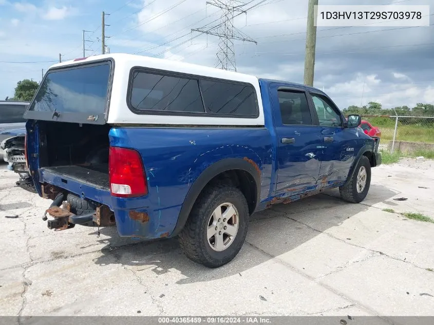 2009 Dodge Ram 1500 Slt/Sport/Trx VIN: 1D3HV13T29S703978 Lot: 40365459