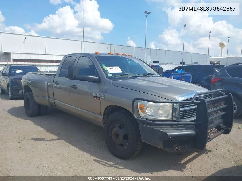 2009 Dodge Ram 3500 VIN: 3D7ML48L39G542867 Lot: 40397769