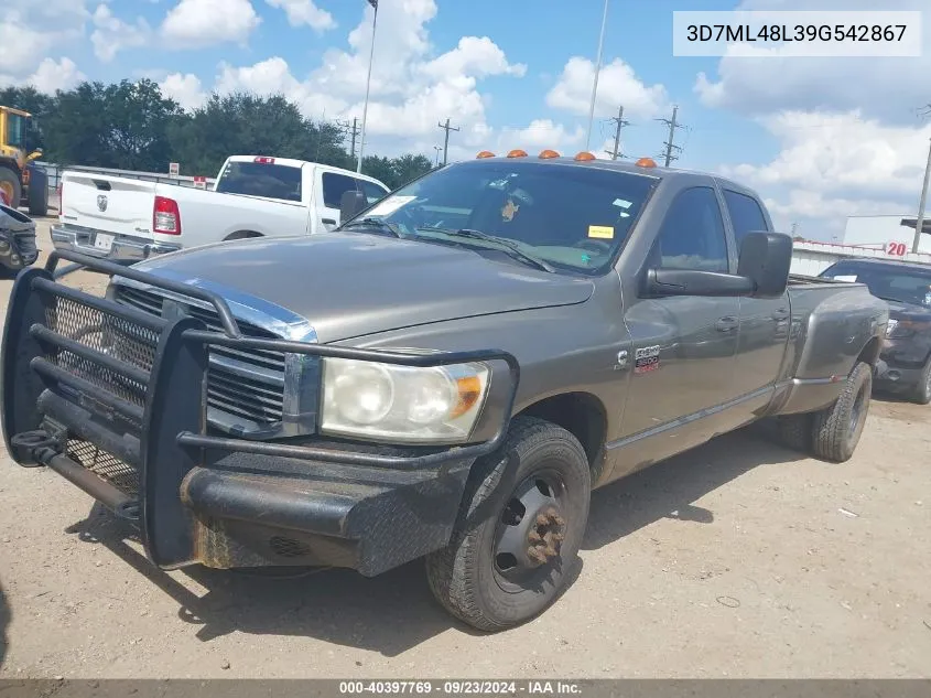 2009 Dodge Ram 3500 VIN: 3D7ML48L39G542867 Lot: 40397769