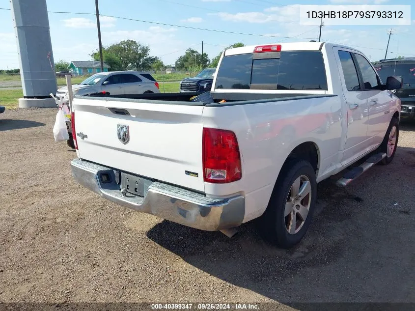 2009 Dodge Ram 1500 Slt/Sport/Trx VIN: 1D3HB18P79S793312 Lot: 40399347