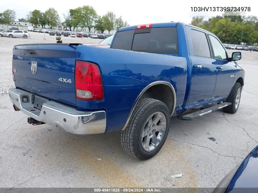 2009 Dodge Ram 1500 Laramie VIN: 1D3HV13T39S734978 Lot: 40411825