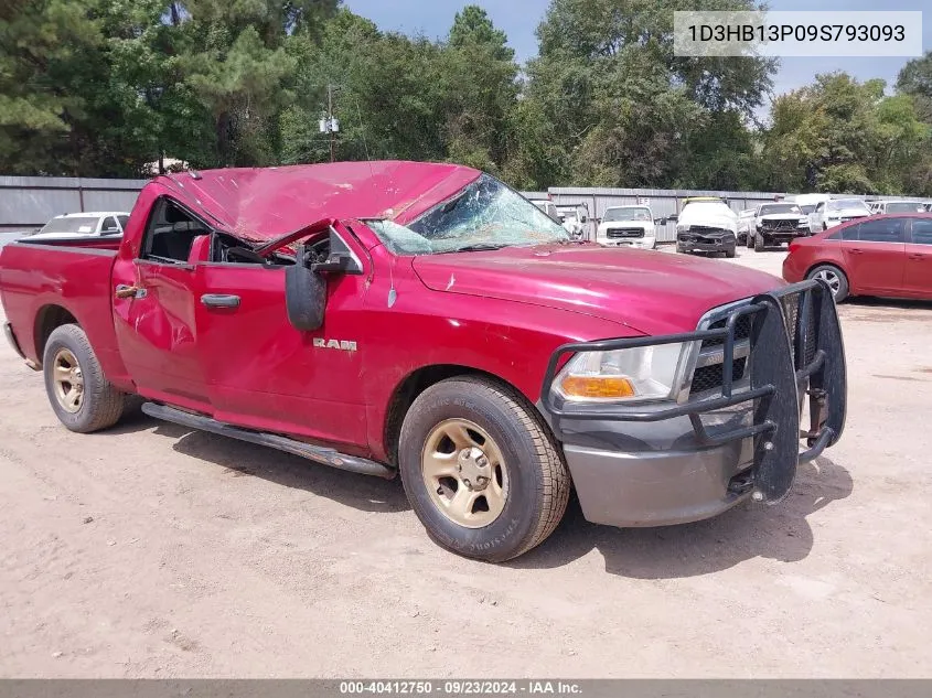 2009 Dodge Ram 1500 St VIN: 1D3HB13P09S793093 Lot: 40412750