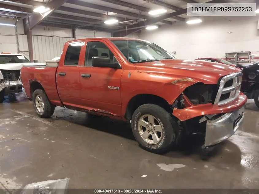 2009 Dodge Ram 1500 Slt/Sport/Trx VIN: 1D3HV18P09S752253 Lot: 40417513