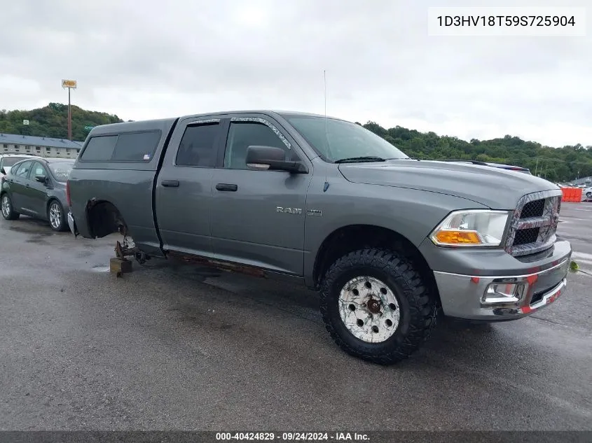 2009 Dodge Ram 1500 Slt/Sport/Trx VIN: 1D3HV18T59S725904 Lot: 40424829