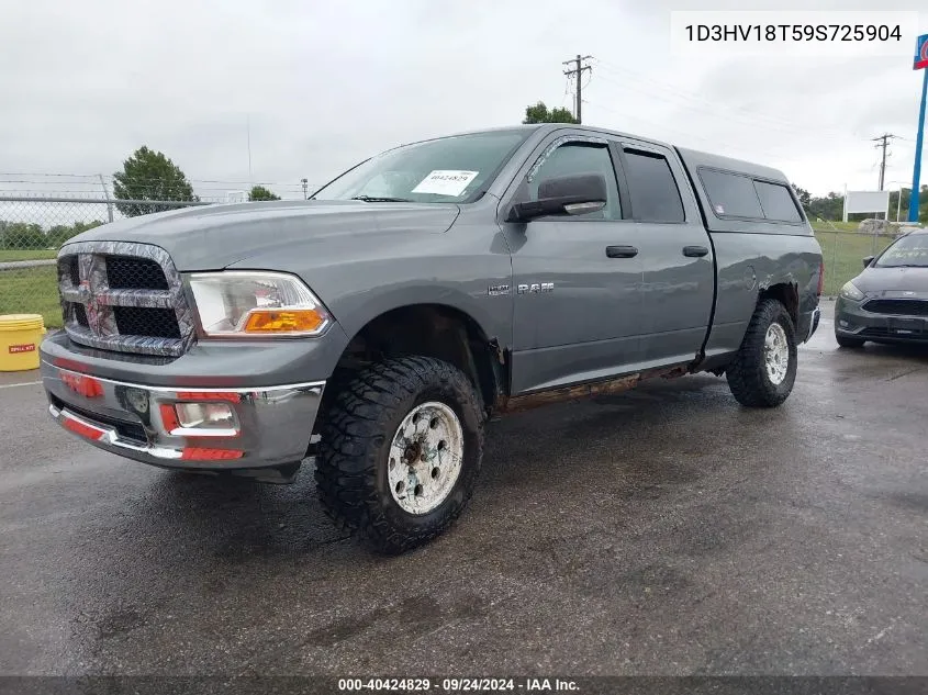 2009 Dodge Ram 1500 Slt/Sport/Trx VIN: 1D3HV18T59S725904 Lot: 40424829