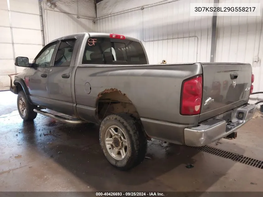 2009 Dodge Ram 2500 Slt VIN: 3D7KS28L29G558217 Lot: 40426693