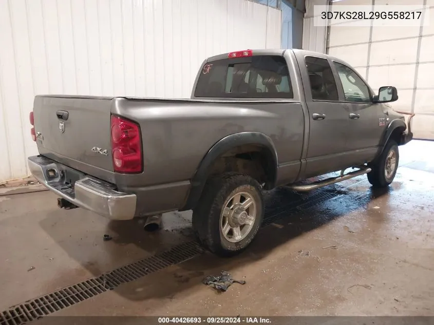 2009 Dodge Ram 2500 Slt VIN: 3D7KS28L29G558217 Lot: 40426693