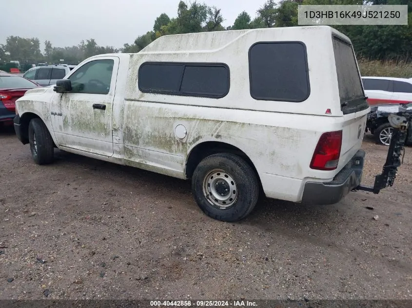 2009 Dodge Ram 1500 St VIN: 1D3HB16K49J521250 Lot: 40442858