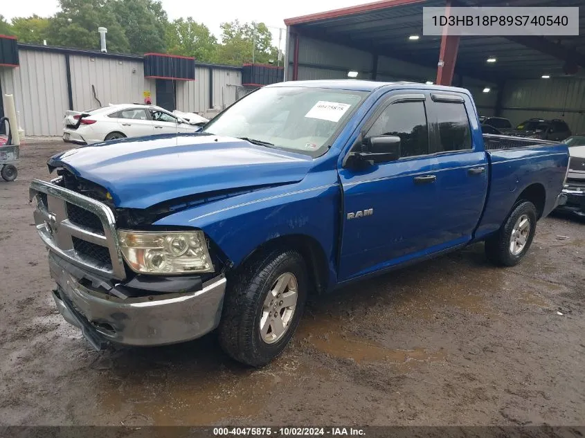 2009 Dodge Ram 1500 Slt/Sport/Trx VIN: 1D3HB18P89S740540 Lot: 40475875