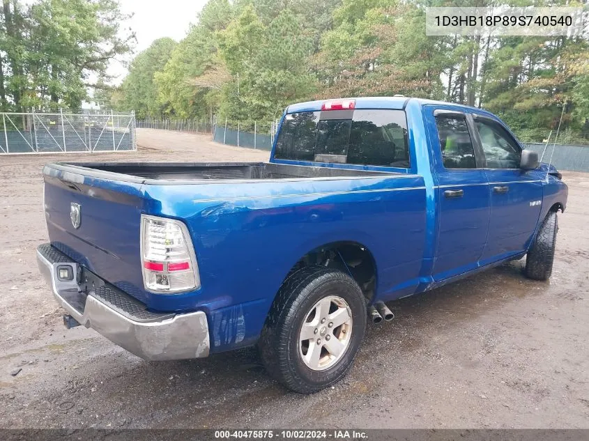 1D3HB18P89S740540 2009 Dodge Ram 1500 Slt/Sport/Trx