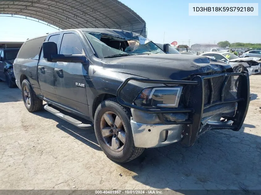 2009 Dodge Ram 1500 VIN: 1D3HB18K59S792180 Lot: 40481957