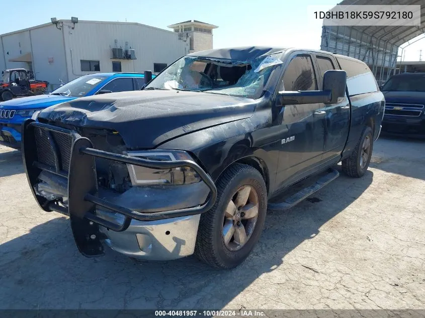 2009 Dodge Ram 1500 VIN: 1D3HB18K59S792180 Lot: 40481957