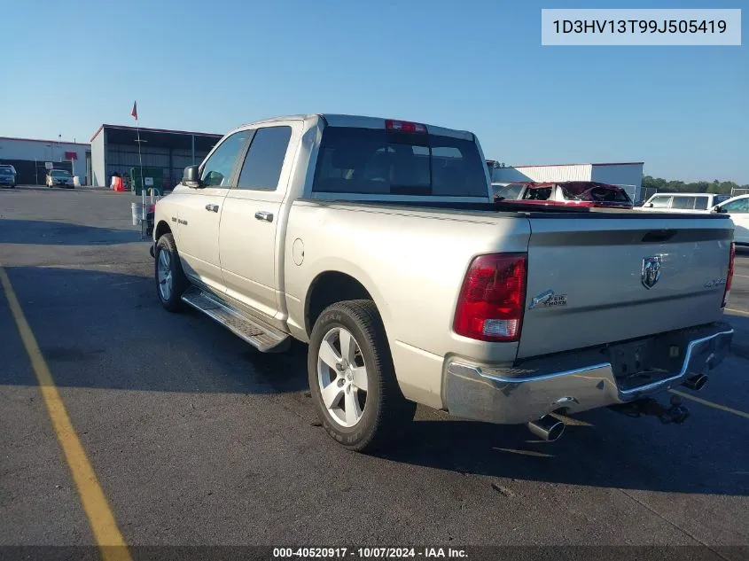 2009 Dodge Ram 1500 VIN: 1D3HV13T99J505419 Lot: 40520917