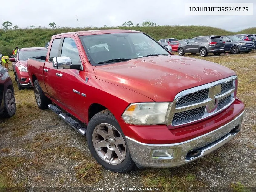 2009 Dodge Ram 1500 VIN: 1D3HB18T39S740829 Lot: 40531152