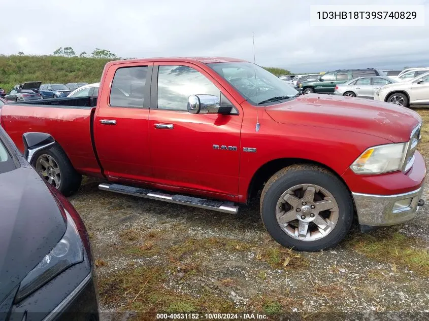 2009 Dodge Ram 1500 VIN: 1D3HB18T39S740829 Lot: 40531152