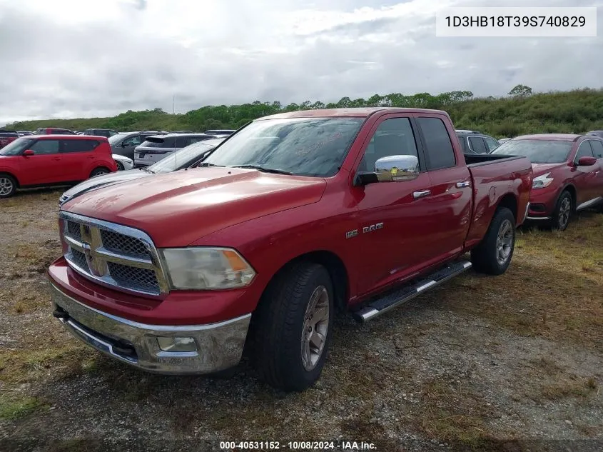 2009 Dodge Ram 1500 VIN: 1D3HB18T39S740829 Lot: 40531152