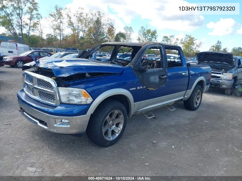 2009 Dodge Ram 1500 Laramie VIN: 1D3HV13T79S792320 Lot: 40571824