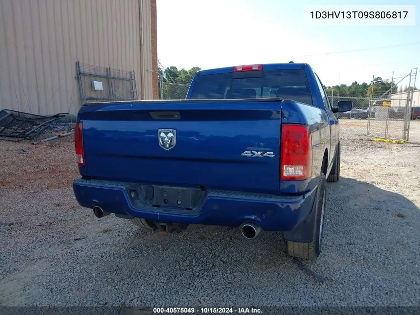 2009 Dodge Ram 1500 Slt/Sport/Trx VIN: 1D3HV13T09S806817 Lot: 40575049