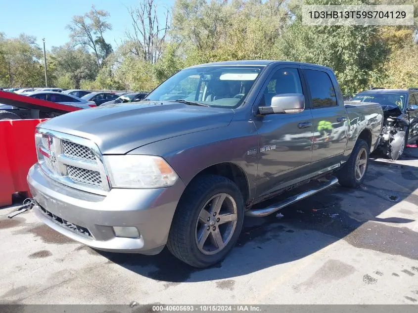 2009 Dodge Ram 1500 Slt/Sport/Trx VIN: 1D3HB13T59S704129 Lot: 40605693