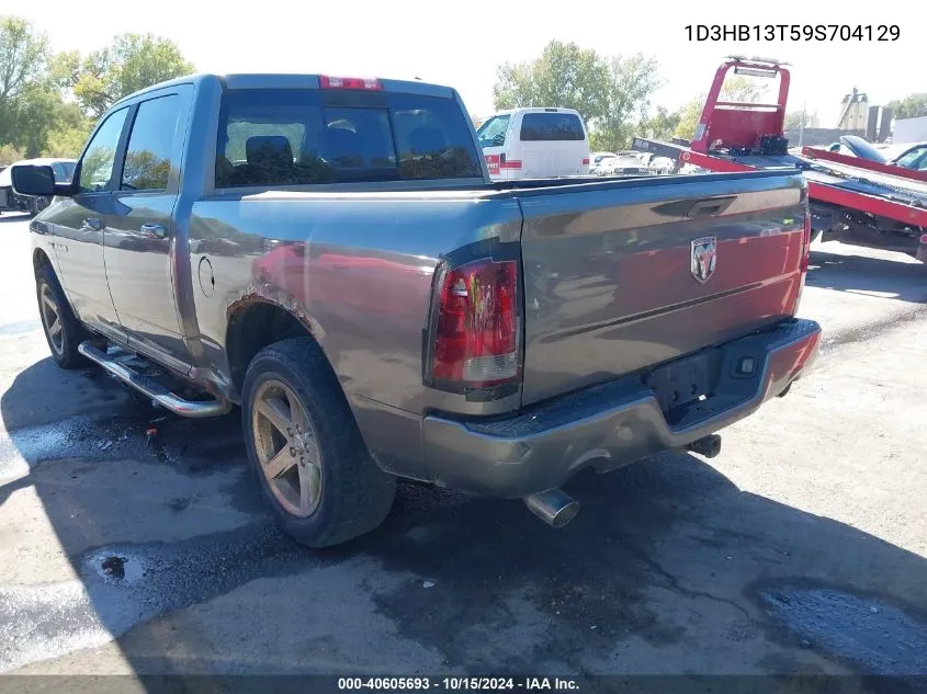 2009 Dodge Ram 1500 Slt/Sport/Trx VIN: 1D3HB13T59S704129 Lot: 40605693