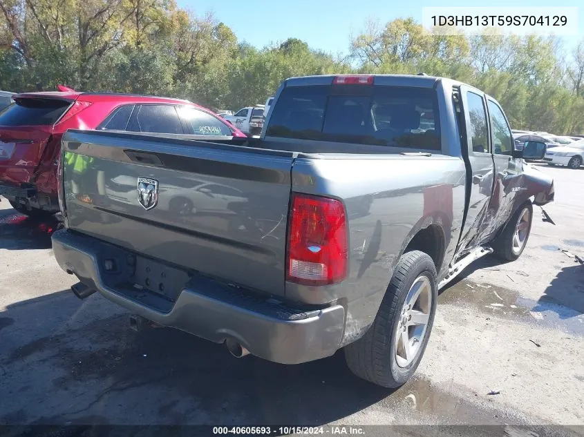 2009 Dodge Ram 1500 Slt/Sport/Trx VIN: 1D3HB13T59S704129 Lot: 40605693