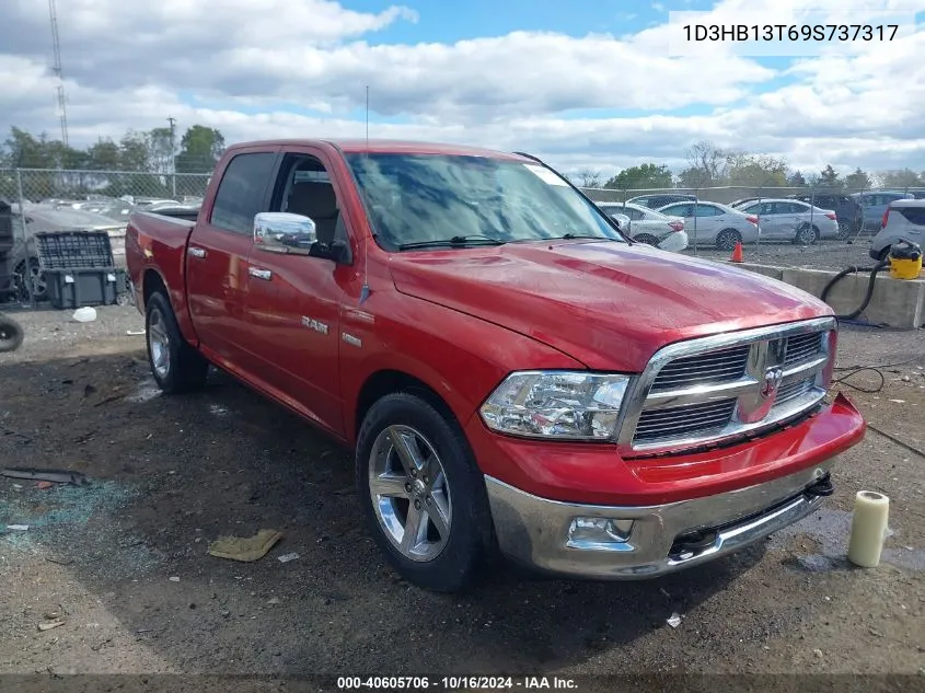 2009 Dodge Ram 1500 Slt/Sport/Trx VIN: 1D3HB13T69S737317 Lot: 40605706