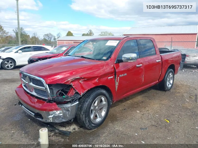 2009 Dodge Ram 1500 Slt/Sport/Trx VIN: 1D3HB13T69S737317 Lot: 40605706