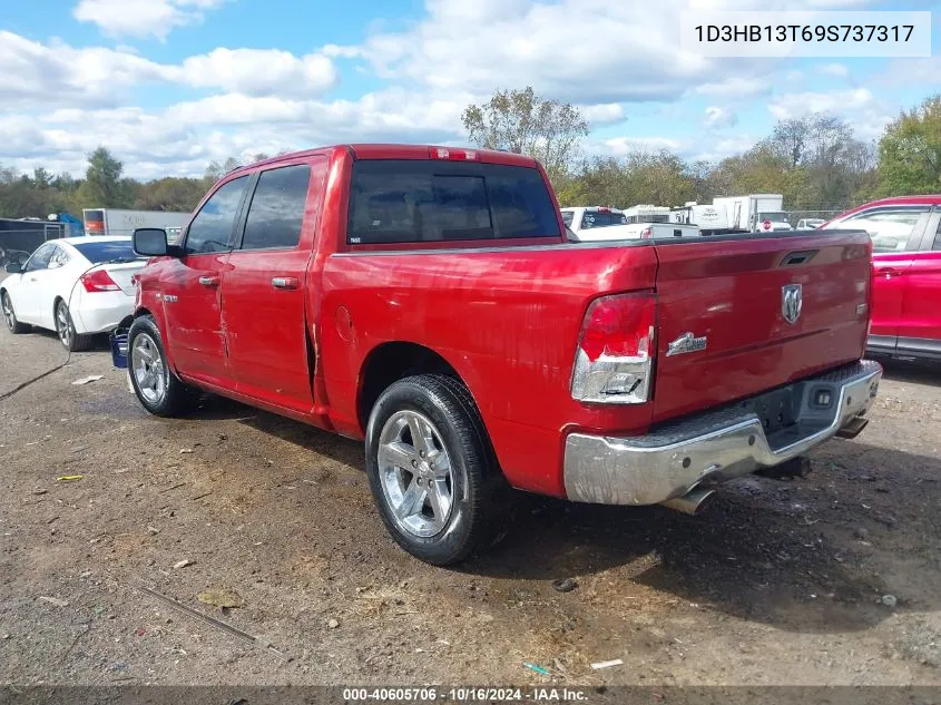 2009 Dodge Ram 1500 Slt/Sport/Trx VIN: 1D3HB13T69S737317 Lot: 40605706