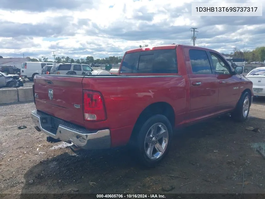 2009 Dodge Ram 1500 Slt/Sport/Trx VIN: 1D3HB13T69S737317 Lot: 40605706