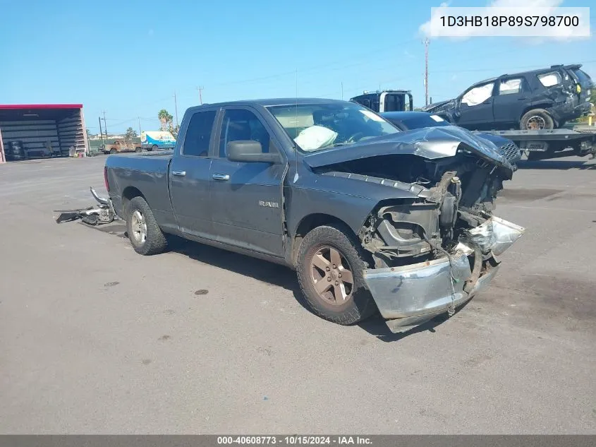 2009 Dodge Ram 1500 Slt/Sport/Trx VIN: 1D3HB18P89S798700 Lot: 40608773