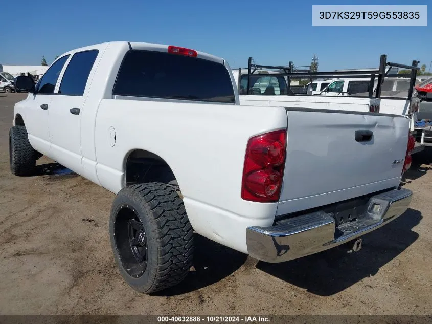 2009 Dodge Ram 2500 Sxt/Slt VIN: 3D7KS29T59G553835 Lot: 40632888