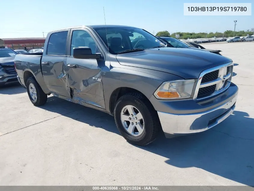 2009 Dodge Ram 1500 Slt/Sport/Trx VIN: 1D3HB13P19S719780 Lot: 40635068