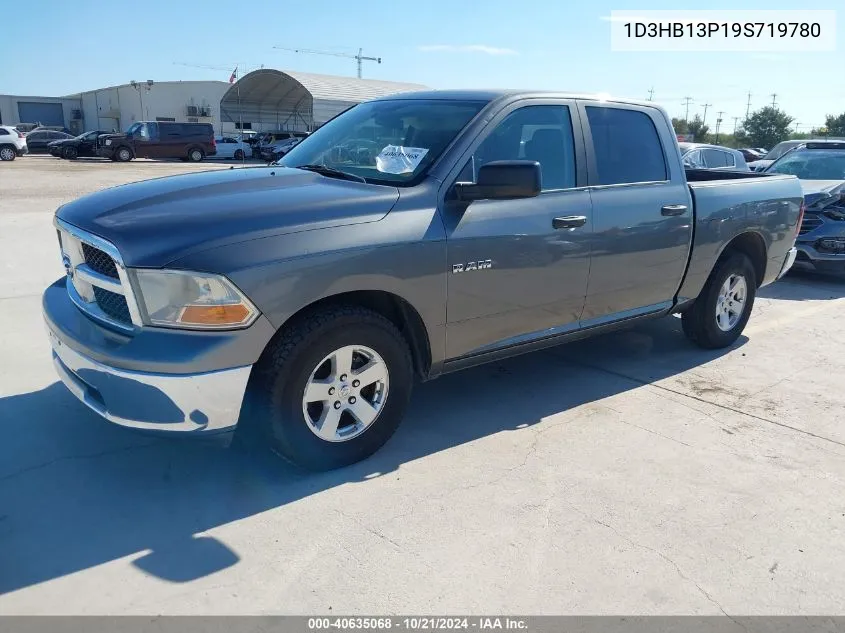 2009 Dodge Ram 1500 Slt/Sport/Trx VIN: 1D3HB13P19S719780 Lot: 40635068