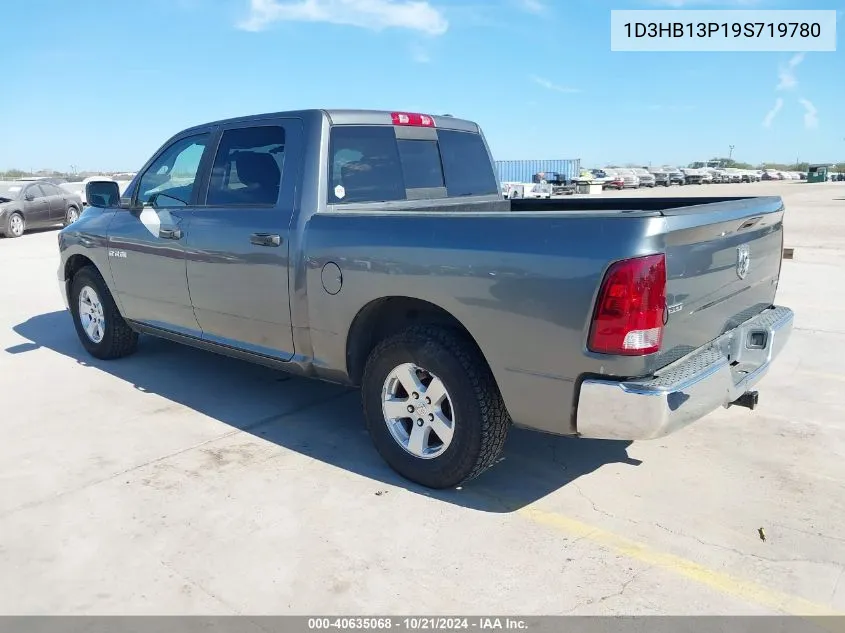 2009 Dodge Ram 1500 Slt/Sport/Trx VIN: 1D3HB13P19S719780 Lot: 40635068