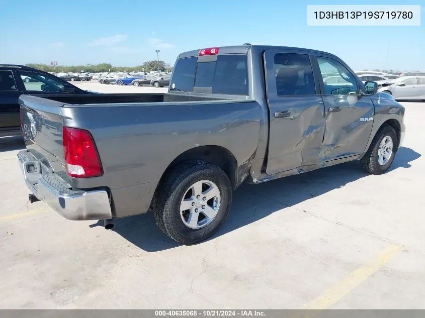 2009 Dodge Ram 1500 Slt/Sport/Trx VIN: 1D3HB13P19S719780 Lot: 40635068