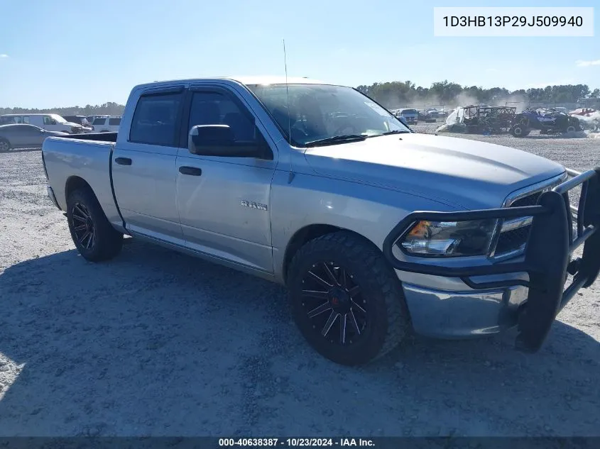 2009 Dodge Ram 1500 Slt/Sport/Trx VIN: 1D3HB13P29J509940 Lot: 40638387