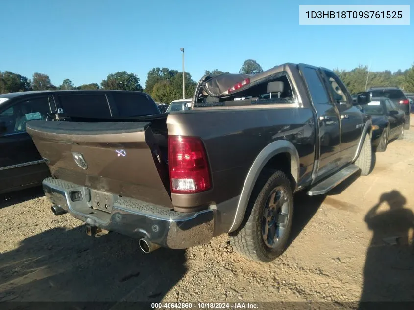 2009 Dodge Ram 1500 Laramie VIN: 1D3HB18T09S761525 Lot: 40642860