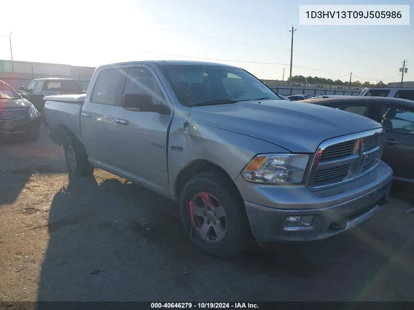 2009 Dodge Ram 1500 VIN: 1D3HV13T09J505986 Lot: 40646279