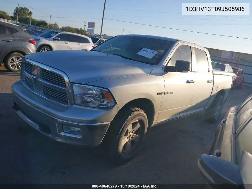 2009 Dodge Ram 1500 VIN: 1D3HV13T09J505986 Lot: 40646279