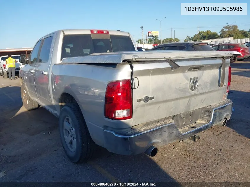 2009 Dodge Ram 1500 VIN: 1D3HV13T09J505986 Lot: 40646279