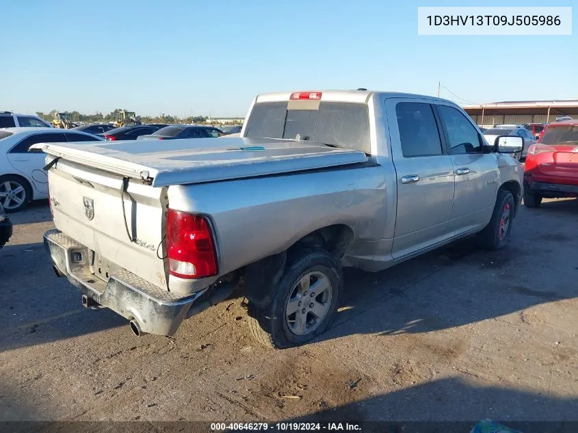 2009 Dodge Ram 1500 VIN: 1D3HV13T09J505986 Lot: 40646279