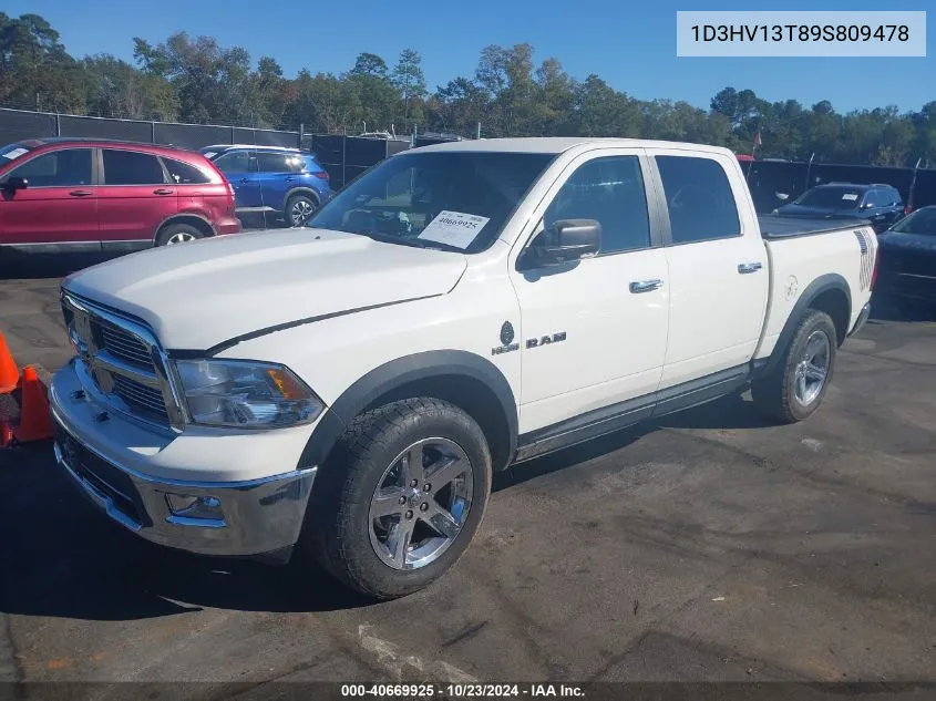 2009 Dodge Ram 1500 Slt/Sport/Trx VIN: 1D3HV13T89S809478 Lot: 40669925