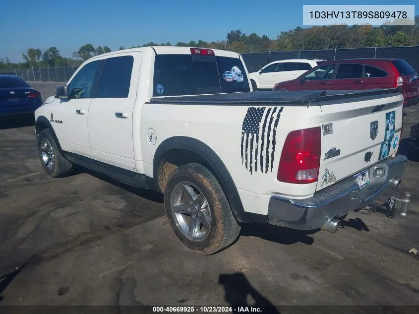 2009 Dodge Ram 1500 Slt/Sport/Trx VIN: 1D3HV13T89S809478 Lot: 40669925