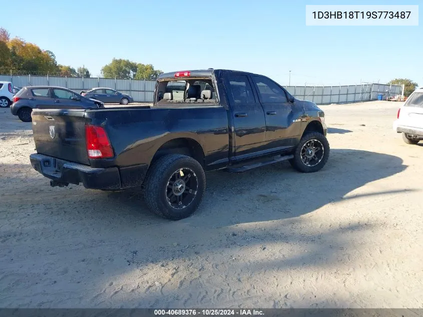 2009 Dodge Ram 1500 Slt/Sport/Trx VIN: 1D3HB18T19S773487 Lot: 40689376